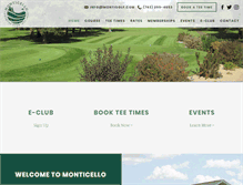 Tablet Screenshot of montigolf.com